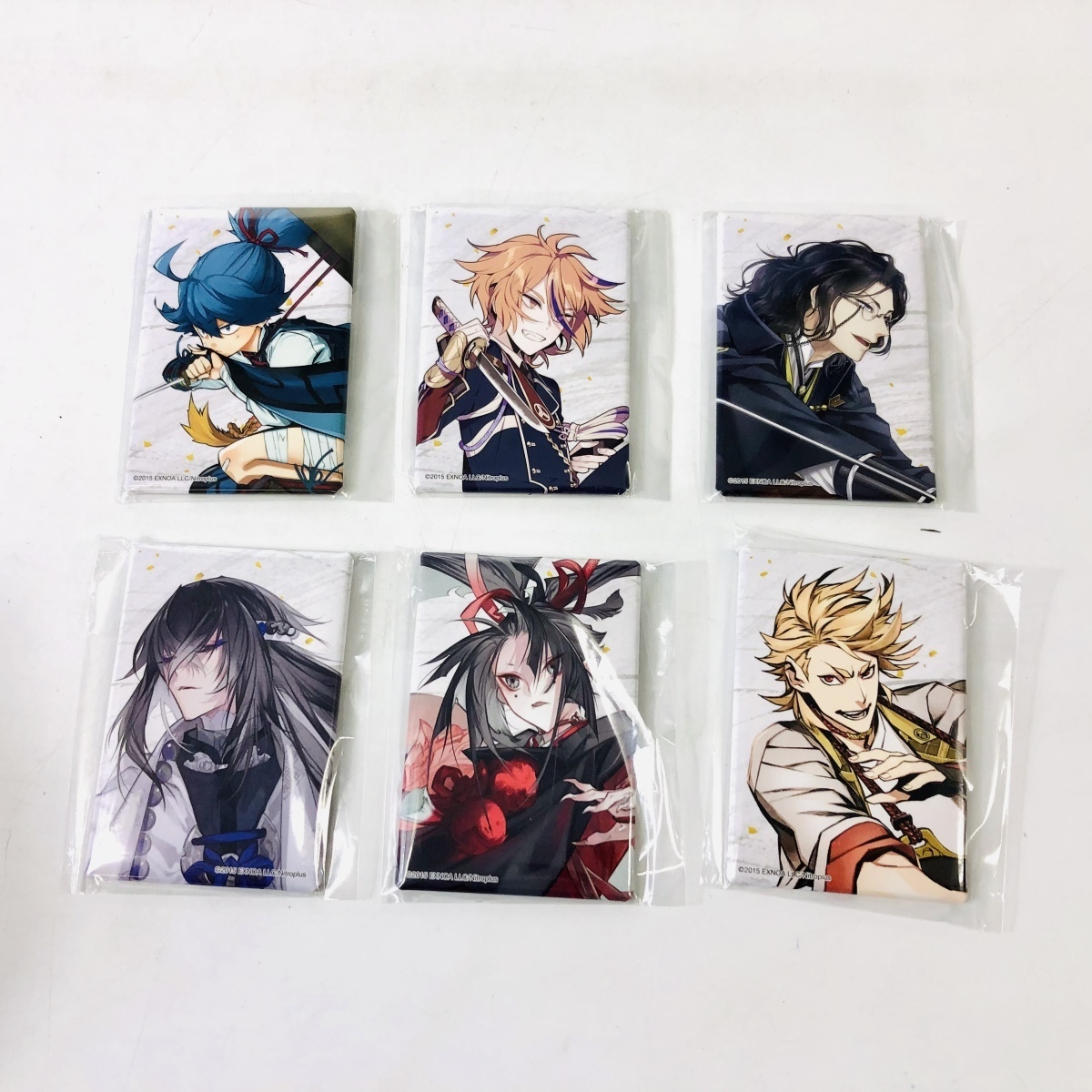 新古品 刀剣乱舞 五周年記念祝画 5周年 祝画 スクエア缶バッジ 6種セット バッジ 売買されたオークション情報 Yahooの商品情報をアーカイブ公開 オークファン Aucfan Com