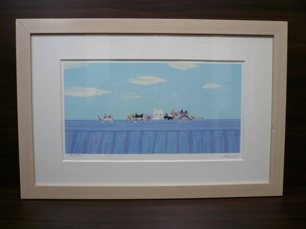 渡辺あきお 【好奇心が湧いてきた】 416/800 証明書有 版画 猫