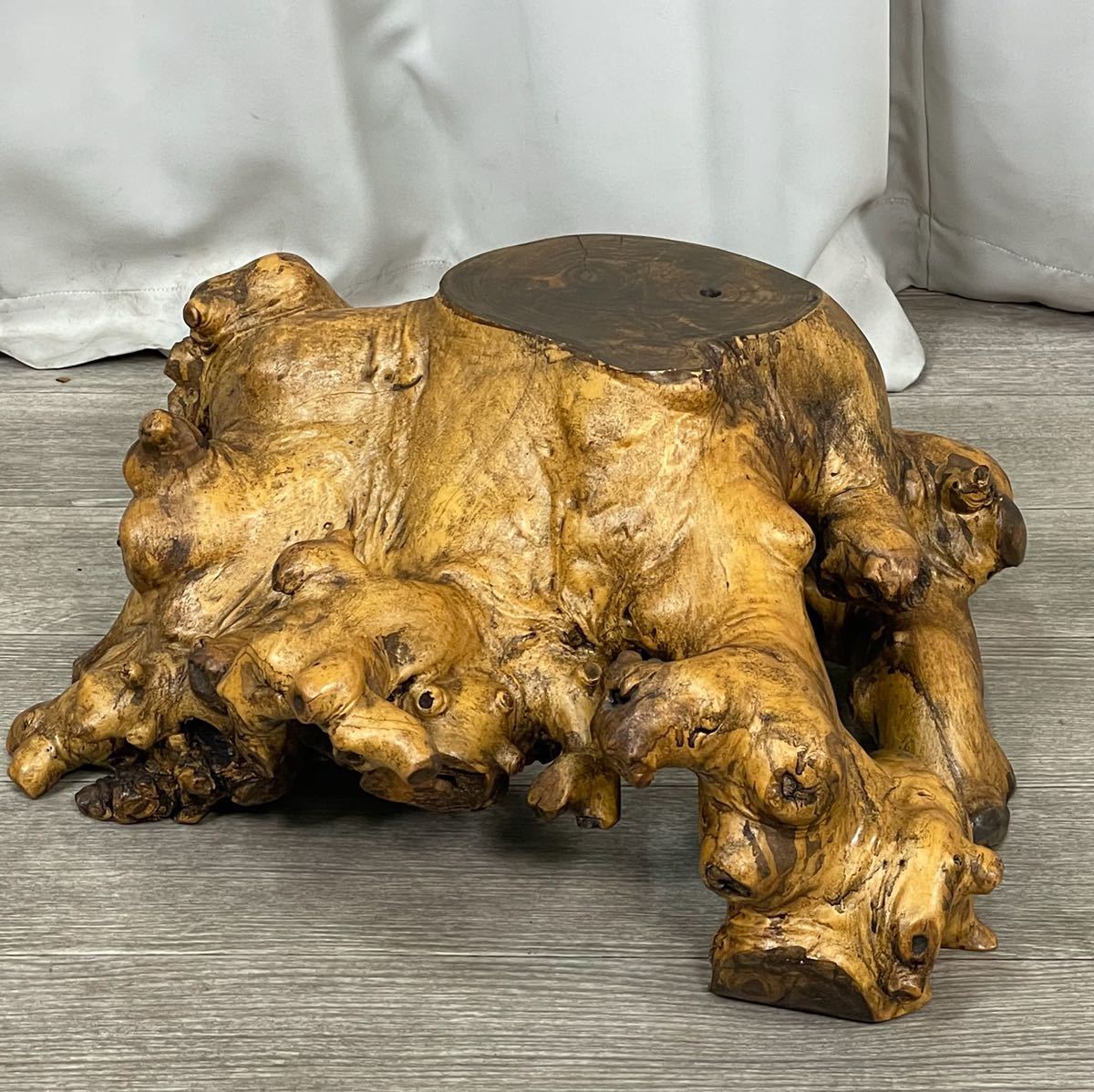 GY78 天然木 花台 根株 飾り台 置物 オブジェ /神奈川県秦野市(木工