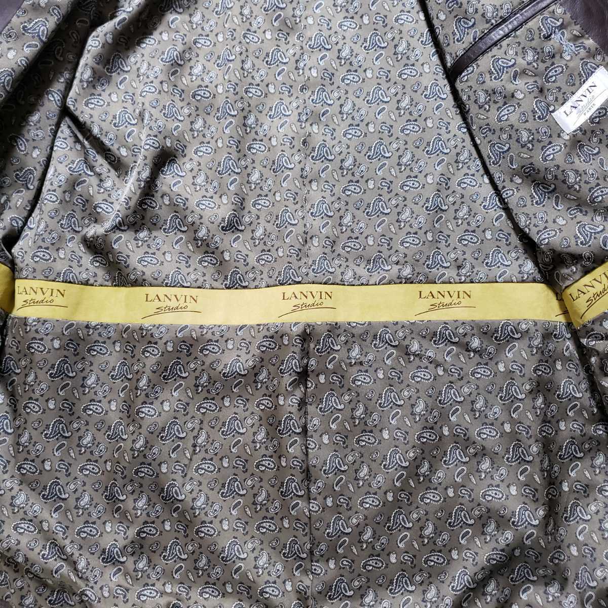 一流の風格 超希少サイズXL】LANVIN ランバン レザージャケット