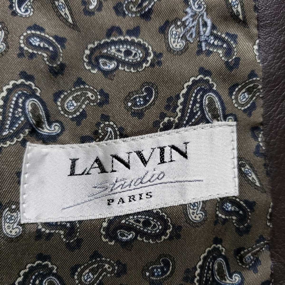 一流の風格 超希少サイズXL】LANVIN ランバン レザージャケット
