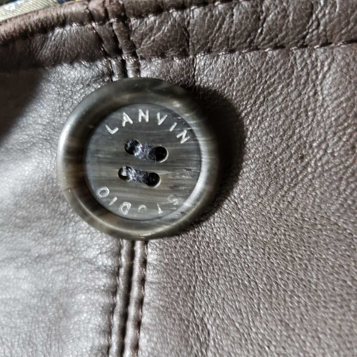 一流の風格 超希少サイズXL】LANVIN ランバン レザージャケット