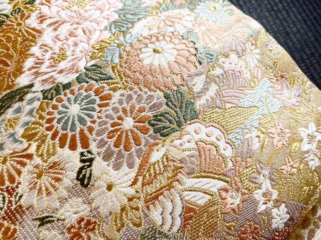 超激得，限定SALE 西陣織 緻密かつ優美 小槌と四季花袋帯 彩時季 正絹.オフホワイト.ピンク.水色.訪問着.フォーマル(仕立て上がり)｜売買されたオークション情報、yahooの商品情報をアーカイブ公開 - オークフ 仕立て上がり
