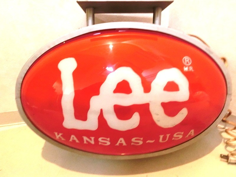1円スタート 看板 Lee リー ショップ用品 販促用 電飾ライト 高さ約