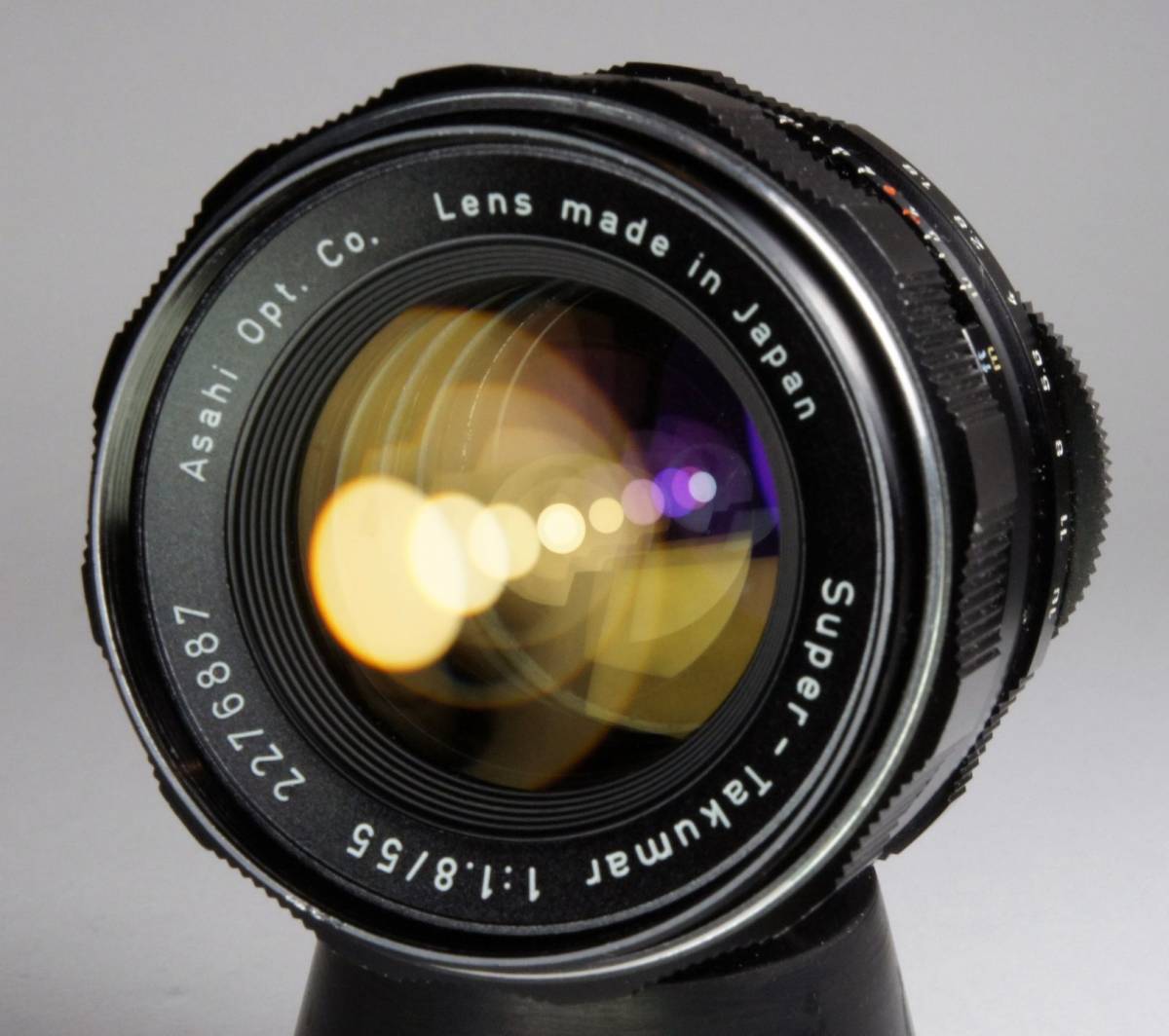 分解整備・実写確認済 Super-Takumar 55mm F1.8 ふわとろ描写がきれいなオールドレンズ 虹色のゴーストが少し多めに出ます【送料無料】 55mm F1.8 Super-Takumar 色彩豊かな多重虹色ゴーストが撮影できるオールドレンズ送料無料 最初期型 動作確認済み