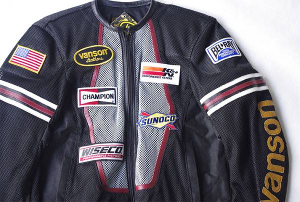 未使用品 vanson フルデコ ライダースJKT バンソン size M