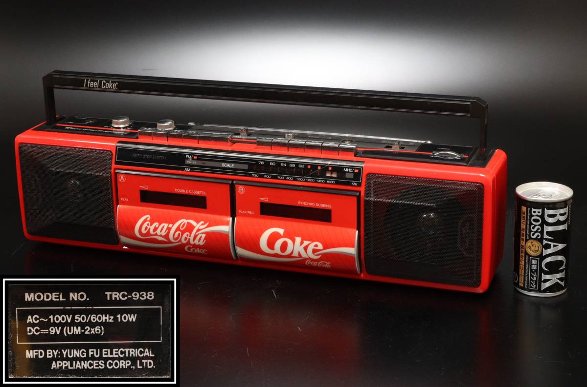Coca Cola コカコーラ Koke コーク ダブルラジカセ TRC-938