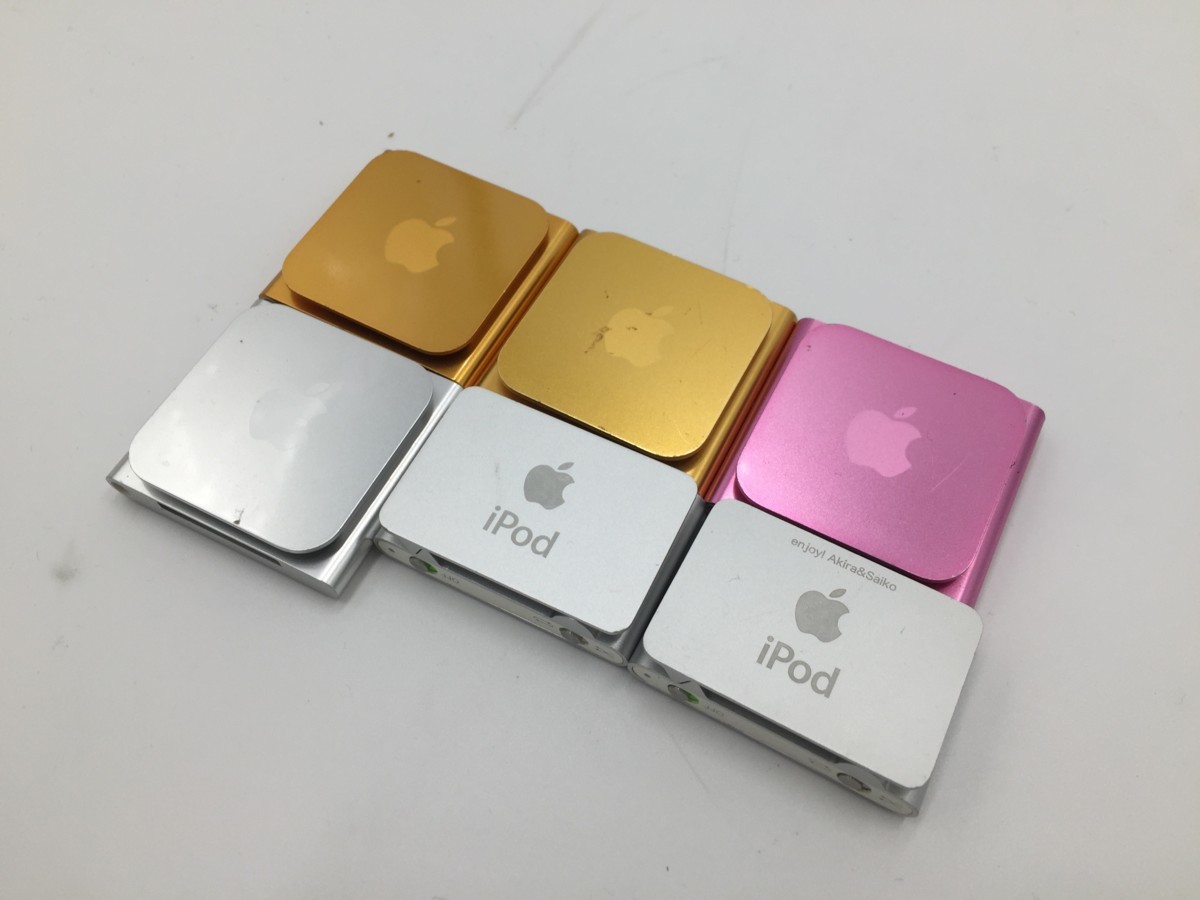♪▲【Apple アップル】iPod nano第6/shuffle第2 16/8/1GB 6点セット A1366/A1204 期間限定出品 0111 9