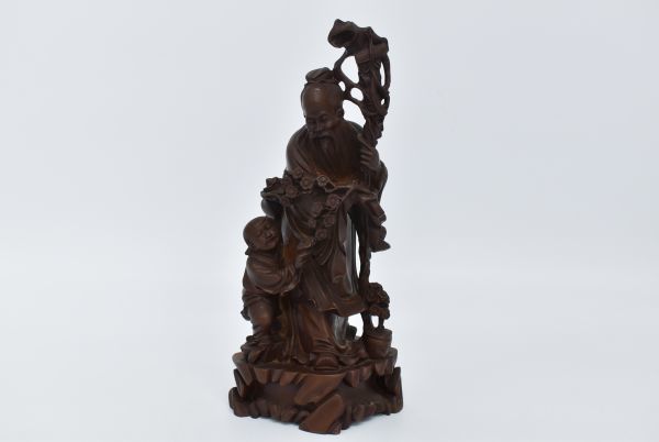 4m 0111m4 オブジェ 置物 老人 子ども 杖 花 彫刻 木彫り エスニック 売買されたオークション情報 Yahooの商品情報をアーカイブ公開 オークファン Aucfan Com