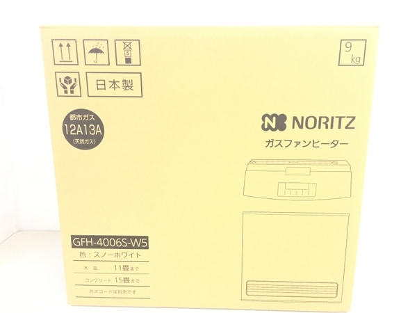 GFH-4006S-W5 ガスファンヒーター ノーリツ 都市ガス NORITZ 都市ガス 