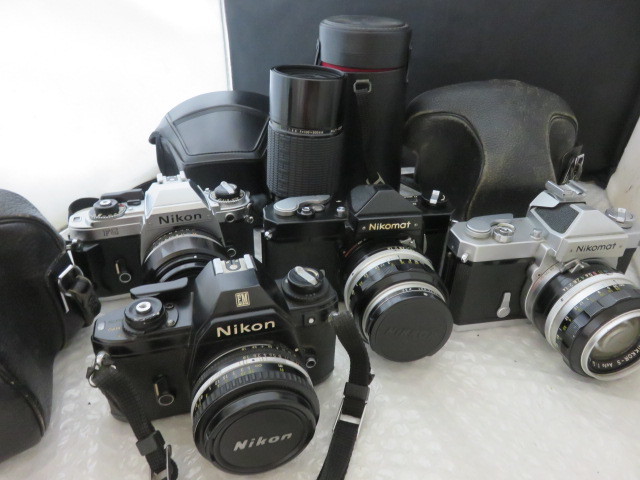 581☆ニコン Nikon EM 50mm 1.8/FG 50mm 1.8/Nikomat FT 50mm 1.4 ジャンク扱 カメラ レンズ 1円～ Nikon 50mm NIKKOR Lenses mount レビューAI