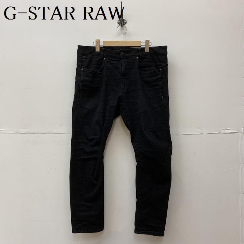 ジースターロゥ D-STAQ 3D SUPER SLIM ジップフライ ストレッチ デニム パンツ ジーンズ パンツ パンツ 33インチ 黒 / ブラック 3D ジースターロゥ G-STAR JEANS&frasl;立体裁断スリムテーパードジーンズ ジーンズ W36