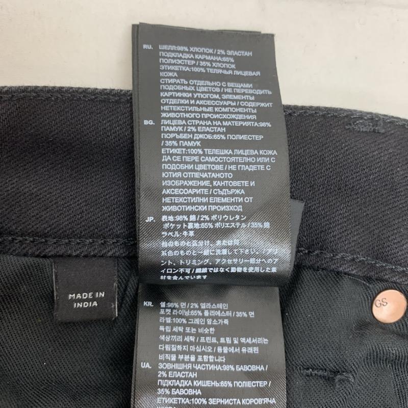 ジースターロゥ D-STAQ 3D SUPER SLIM ジップフライ ストレッチ デニム パンツ ジーンズ パンツ パンツ 33インチ 黒 / ブラック 3D ジースターロゥ G-STAR JEANS&frasl;立体裁断スリムテーパードジーンズ ジーンズ W36
