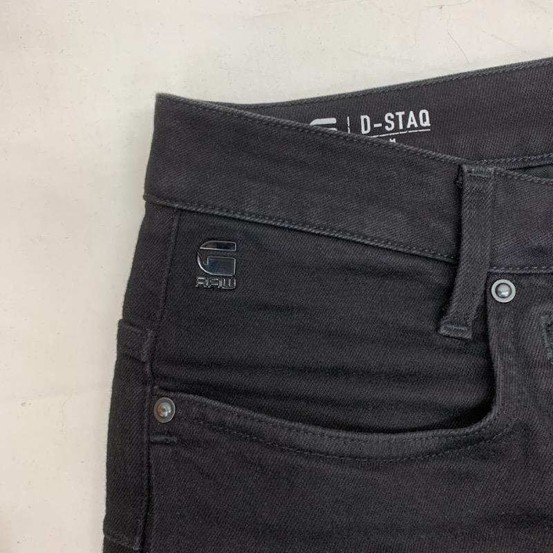 ジースターロゥ D-STAQ 3D SUPER SLIM ジップフライ ストレッチ デニム パンツ ジーンズ パンツ パンツ 33インチ 黒 / ブラック 3D ジースターロゥ G-STAR JEANS&frasl;立体裁断スリムテーパードジーンズ ジーンズ W36