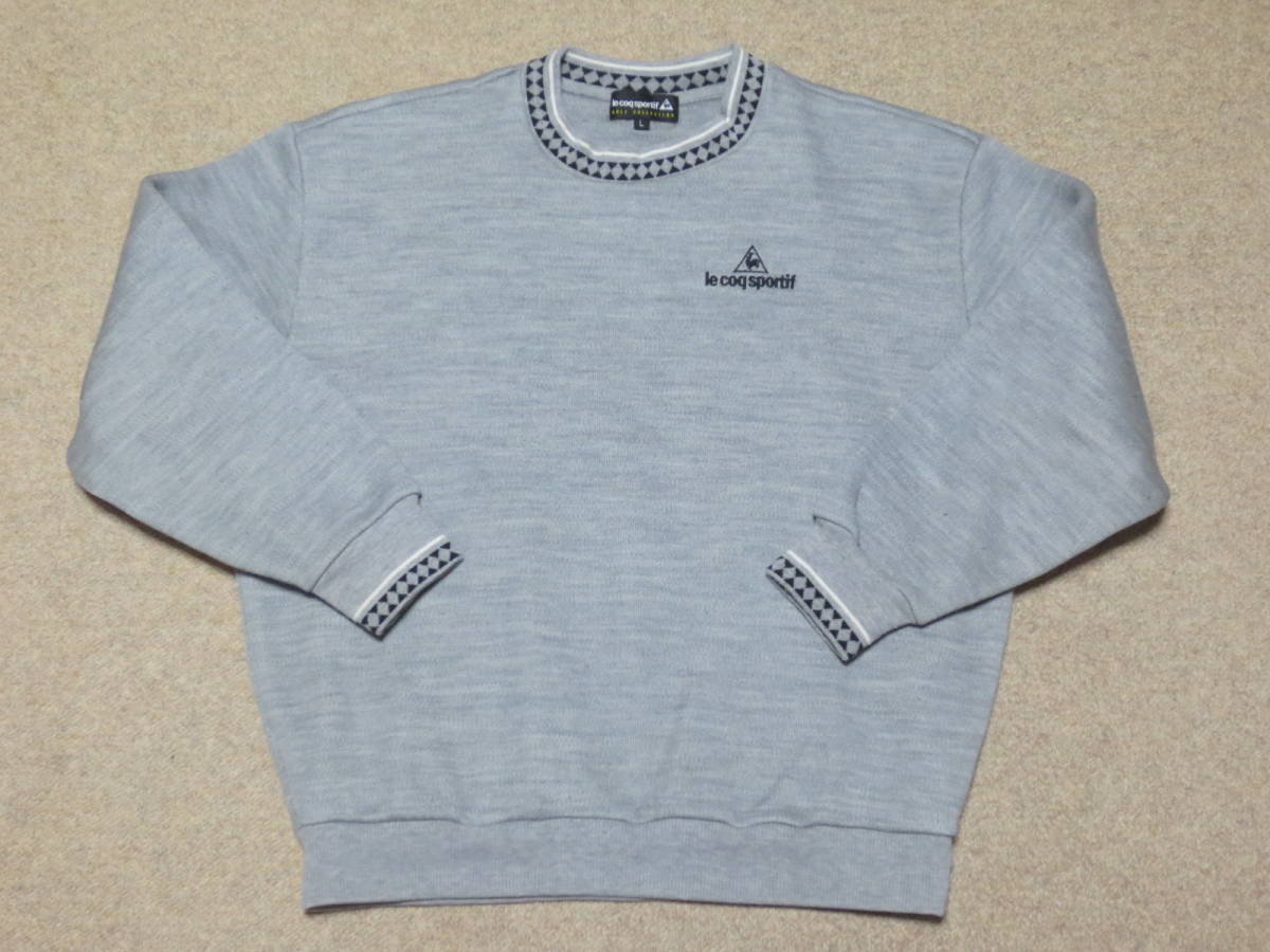 【2026，お得】 Le coq sportif golf ルコック ロゴ刺繍 トレーナー サイズL(トレーナー)｜売買されたオークション情報、yahooの商品情報をアーカイブ公開 - オークファン トレーナー