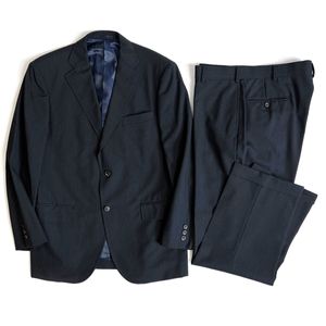 トップ J Pressメンズスーツ上下 ベスト 濃紺 C 96 W 86 T 175秋冬 訳あり商品 メンズ