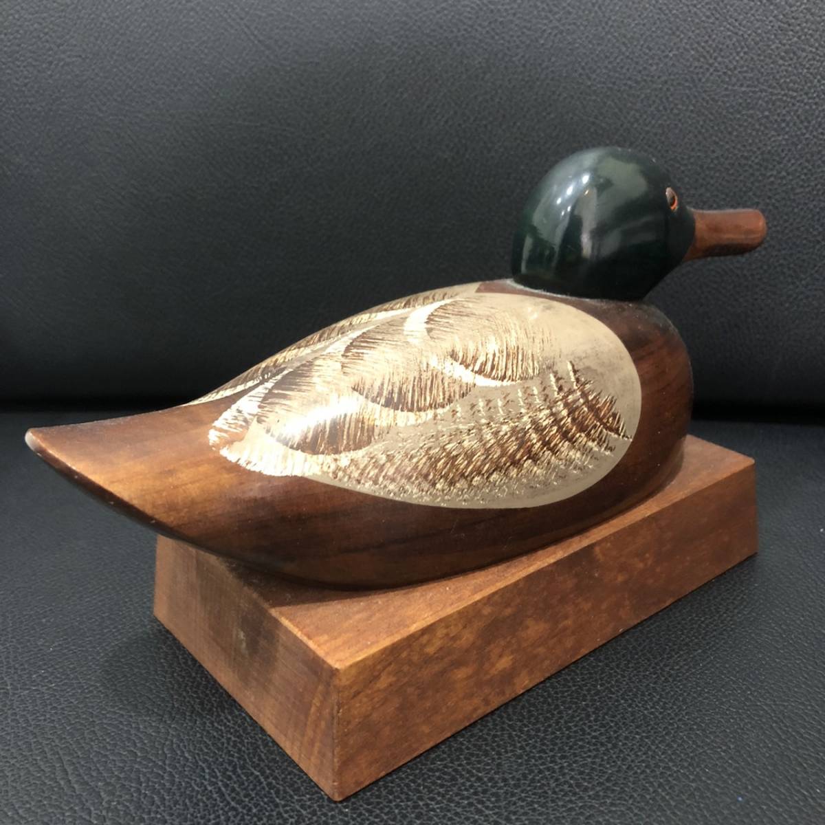 TSUBOGEN 坪源 鴨　カモ　木製オブジェ TSUBOGEN Wood Decoy ツボゲン デコイ 坪源 ペインティング 鴨 木製