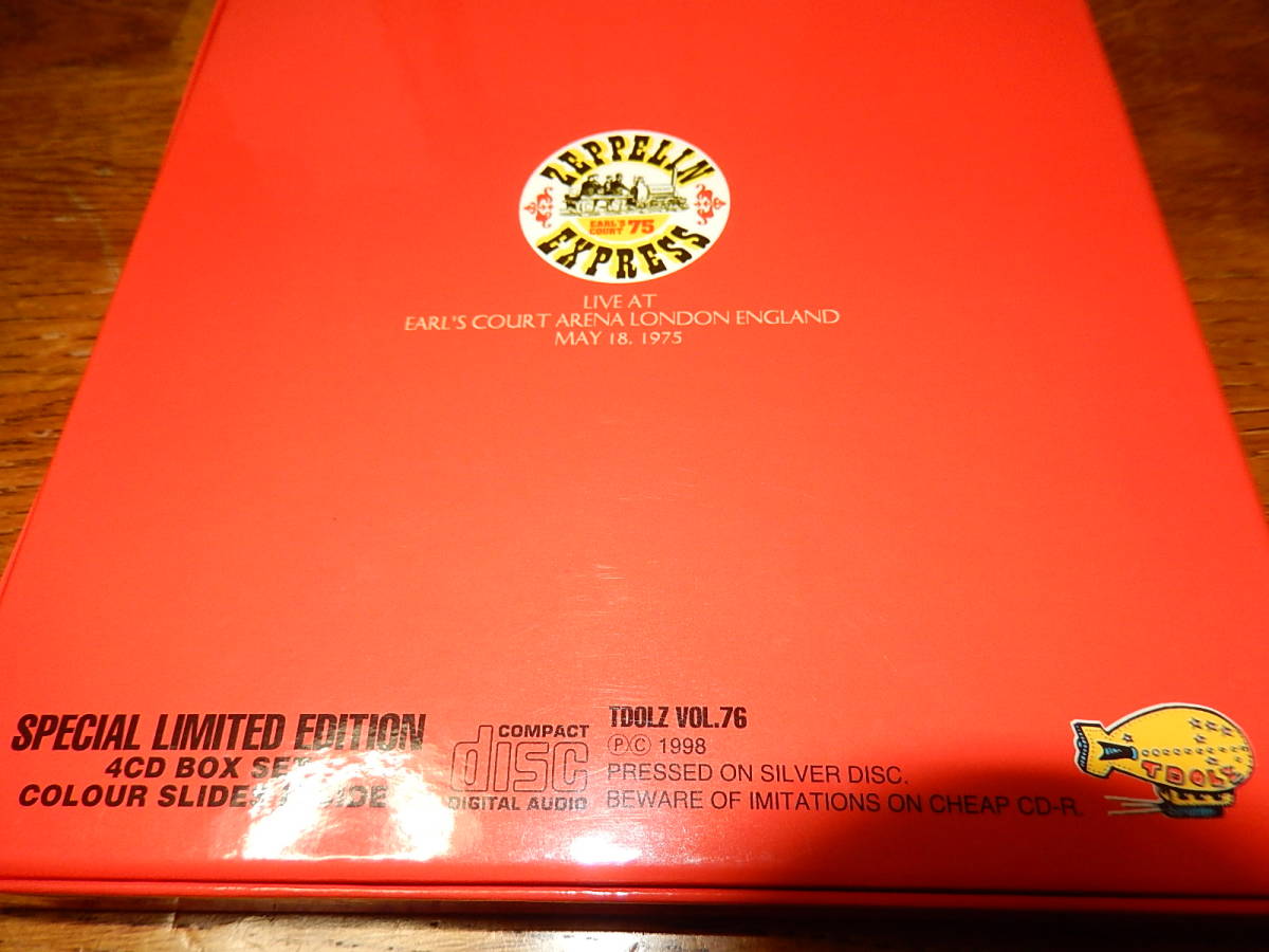 LED ZEPPELIN RED DEVIL (4CD-BOX使用) TDOLZ 限定ナンバー入り 新品同様