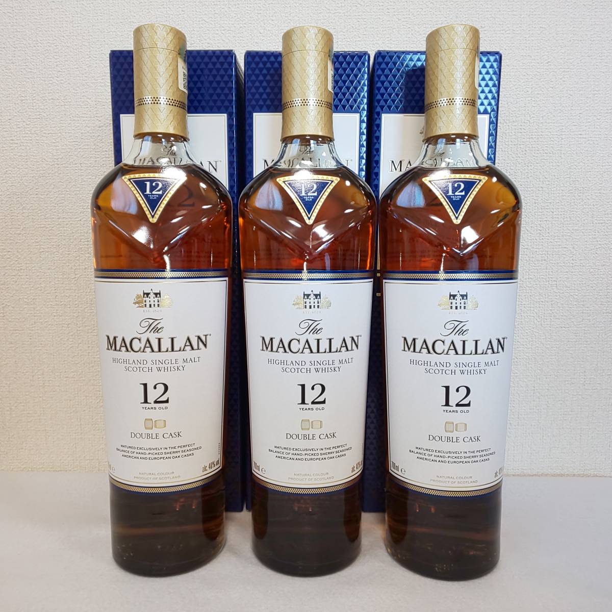 【新品】マッカラン12年 ダブルカスク 3本セット