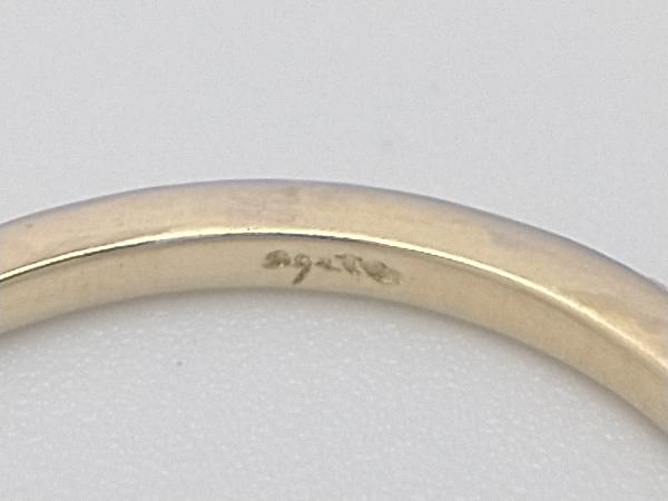 クリーニング済み】 agete アガット K18 指輪 リング 9号 ダイヤ0.05ct