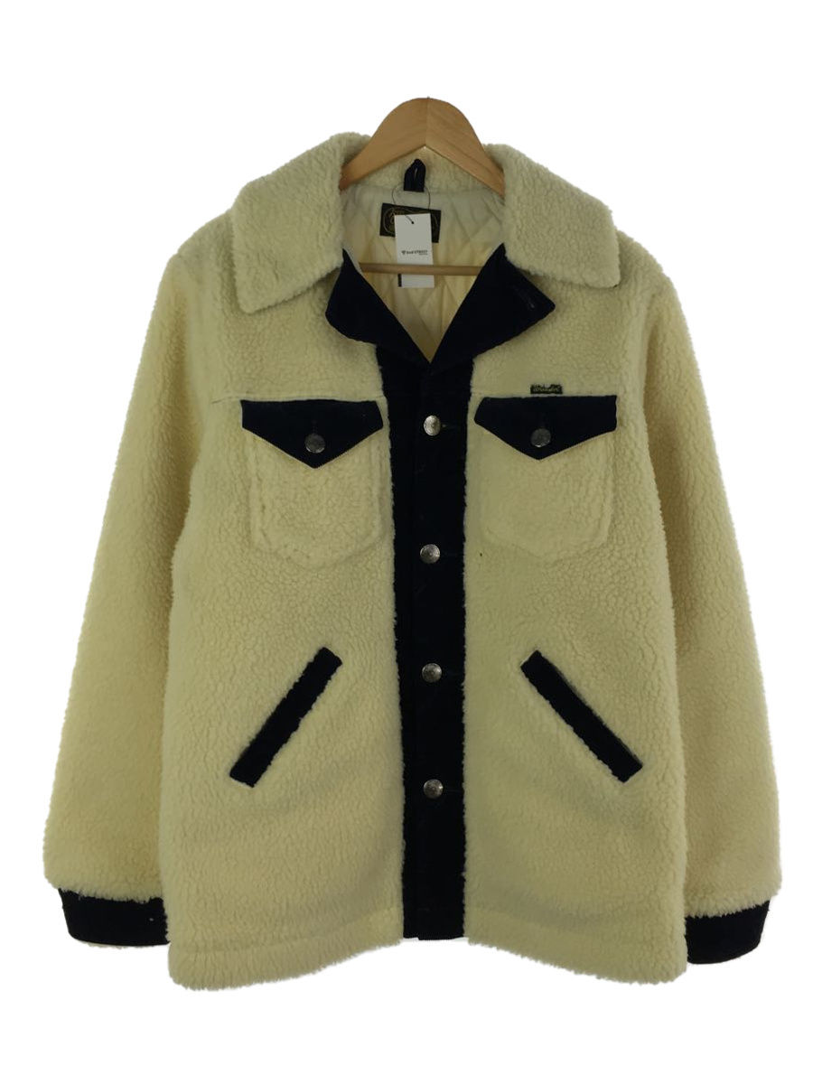 Woolrich◆ボア/ランチジャケット/L/ポリエステル/アイボリー/WS9147