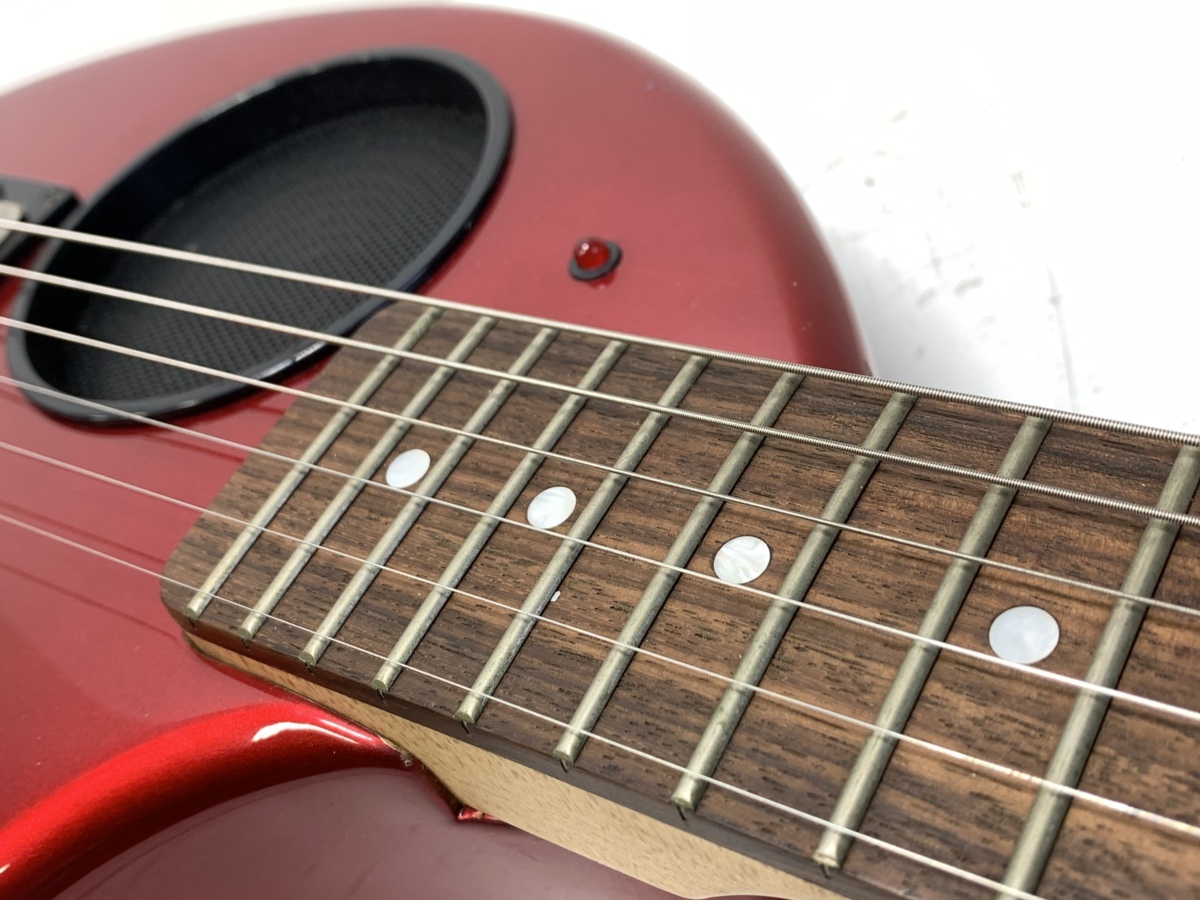 美品】ZO-3 芸達者 メタリックレッド アンプ内蔵ミニギター ケース付
