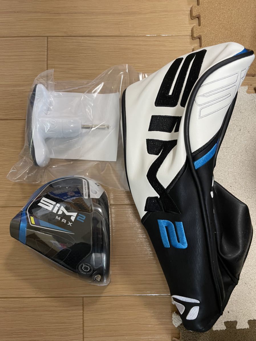新品 SIM2MAX ドライバー 9.0° ヘッドのみ ヘッドカバー 保証書付 日本