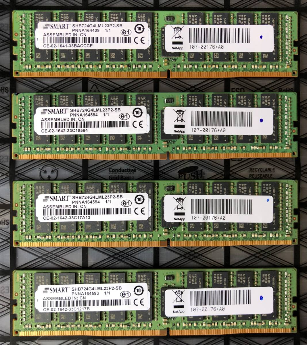 赤字超特価，100%新品 SMART Modular Technologies DDR4-2133 ECC Reistered 32GB&times;4枚 合計128GB サーバー用メモリ 907(DIMM)｜売買されたオークション情報、yahooの商品情報をアーカイブ公開 - オークファン DIMM
