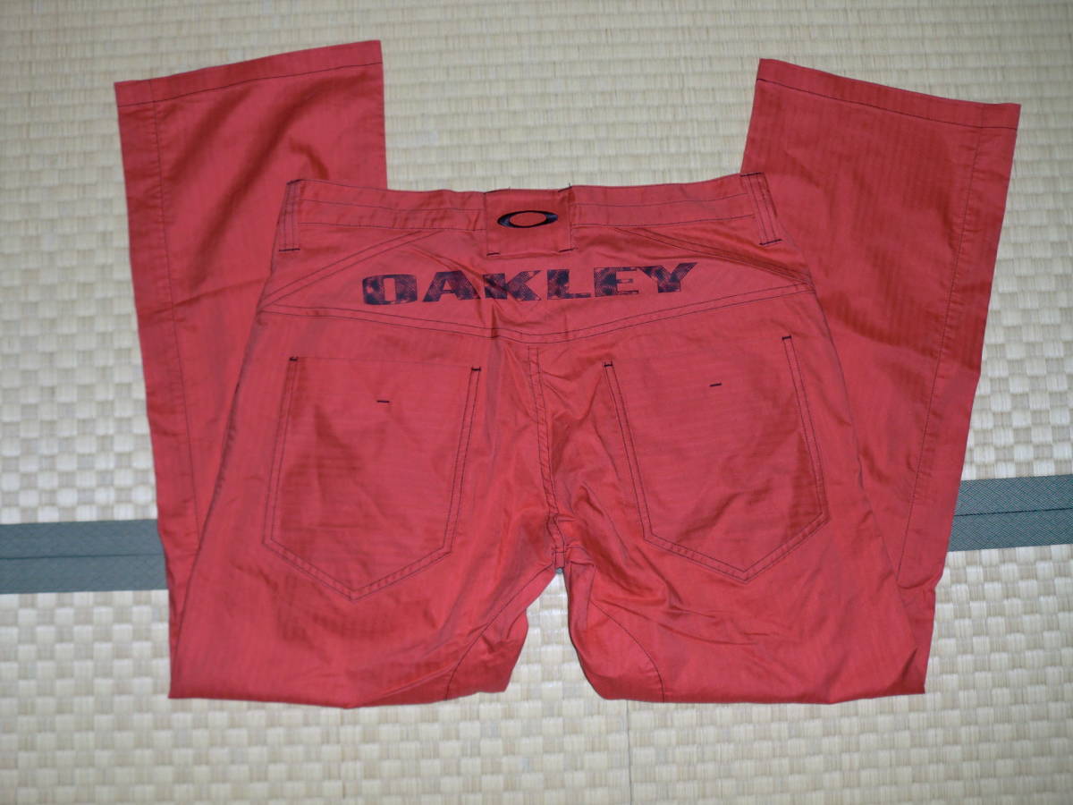 OAKLEY オークリー 吸汗速乾パンツ W34 ウエスト84cm オークリースカル
