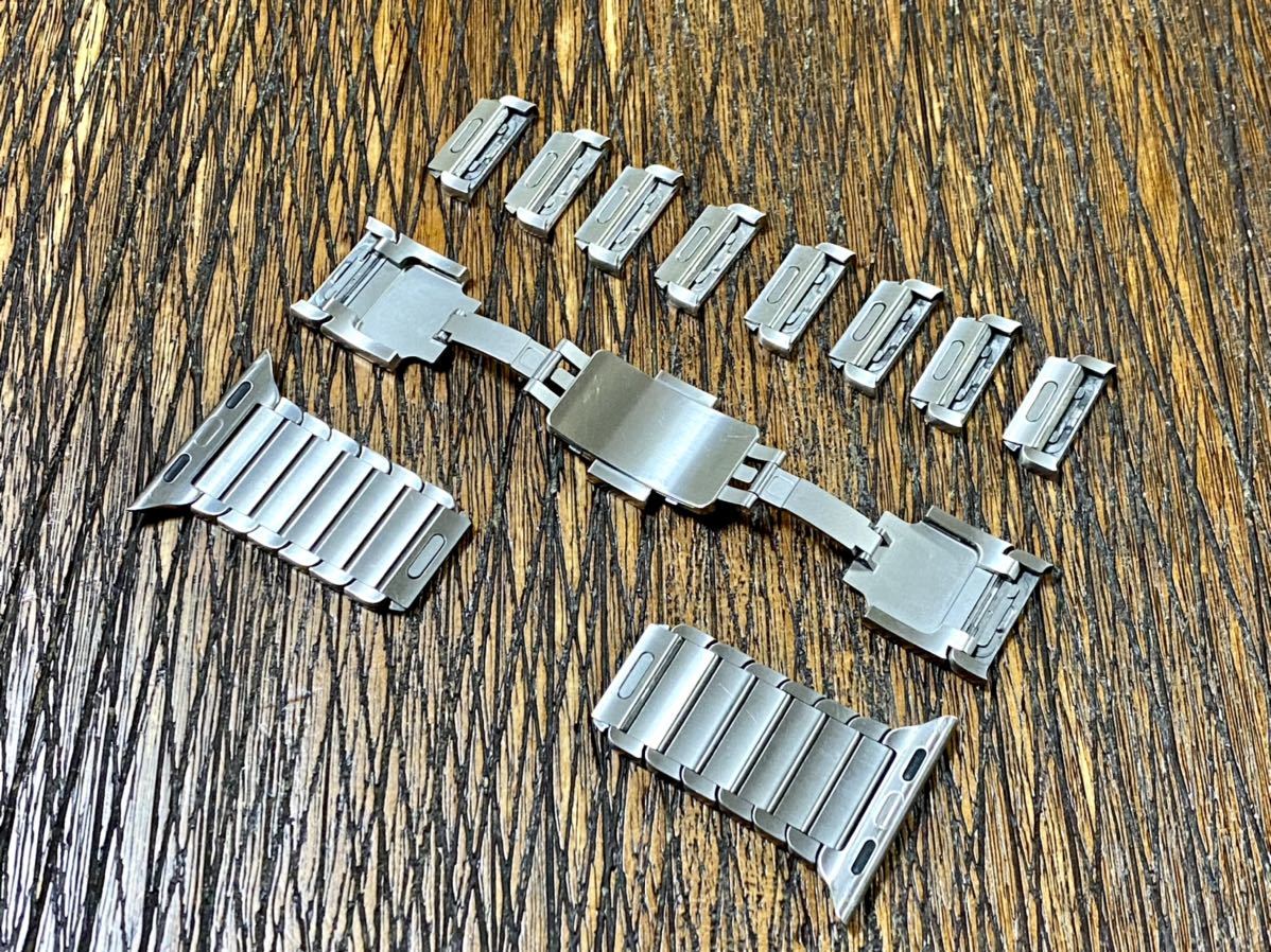 ★ 即決 送料無料 ★ Apple watch 正規品 316L シルバー ステンレススチール リンクブレスレット 38mm アップルウォッチ純正品 Applewatch Apple アップルウォッチ watch ベルト 価格が安い レザーリンク