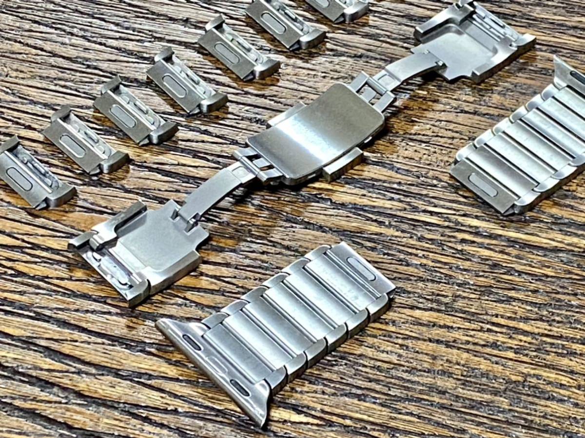 ★ 即決 送料無料 ★ Apple watch 正規品 316L シルバー ステンレススチール リンクブレスレット 38mm アップルウォッチ純正品 Applewatch Apple アップルウォッチ watch ベルト 価格が安い レザーリンク