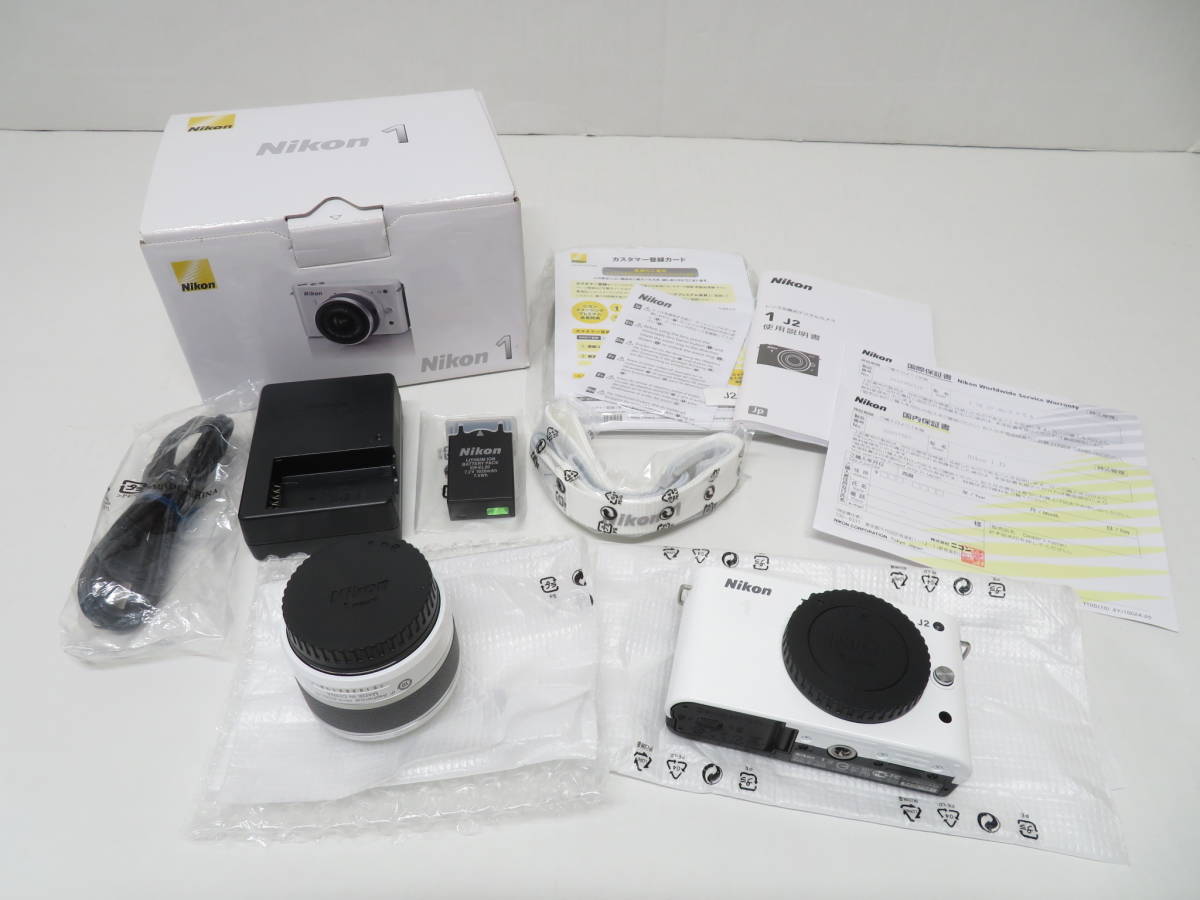 Nikon - Nikon 1 J2 ホワイト ダブルレンズキット 10-30mm 30-110の 