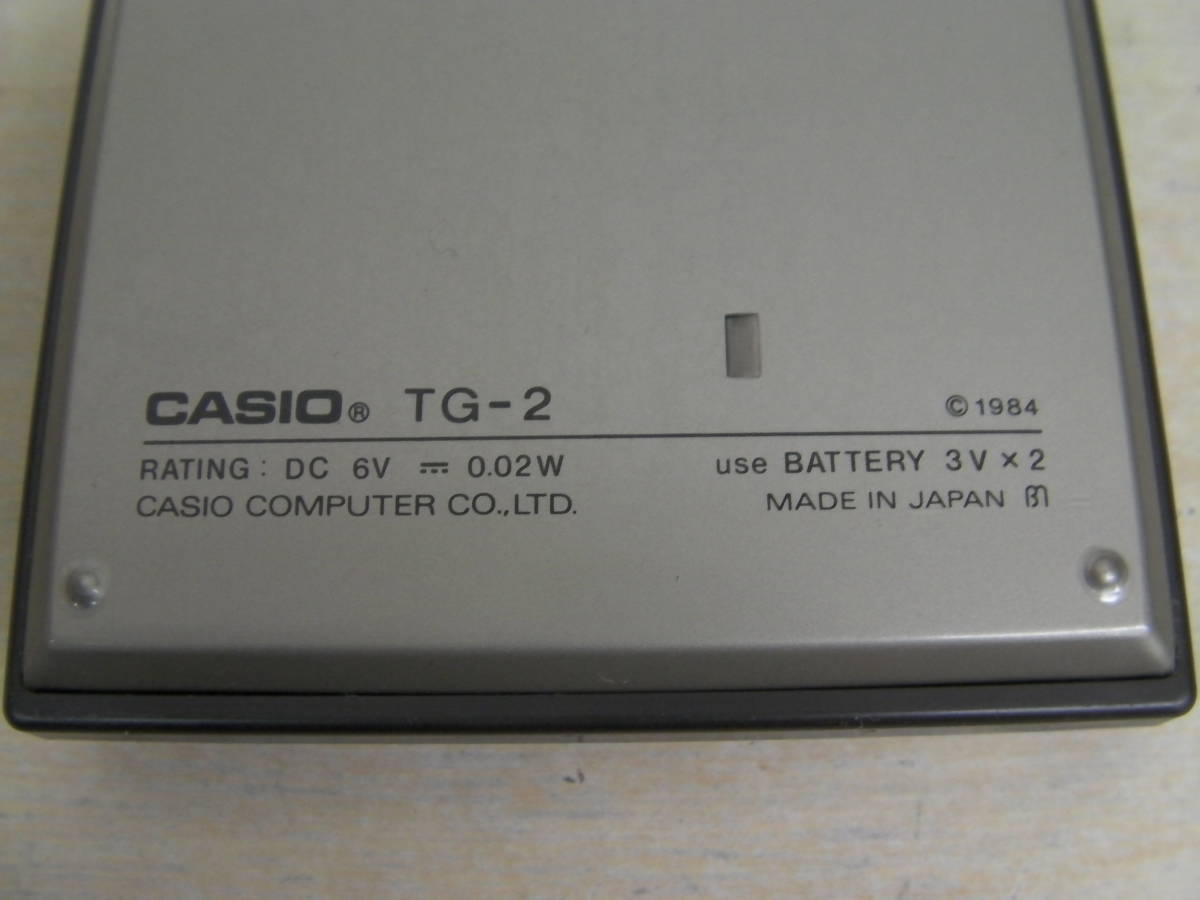 CASIO 囲碁 TG-2 TG-2 - 囲碁 CASIO カシオ 電卓 ゲーム電卓機 ゲーム 囲碁ゲーム