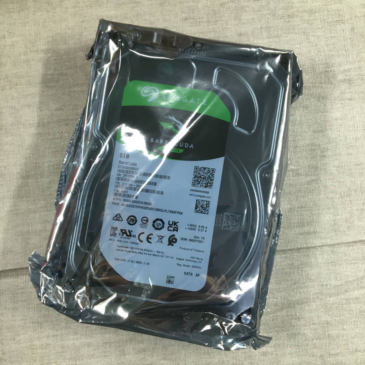 未開封 Seagate BarraCuda 3.5 8TB 内蔵ハードディスク HDD 6Gb/s