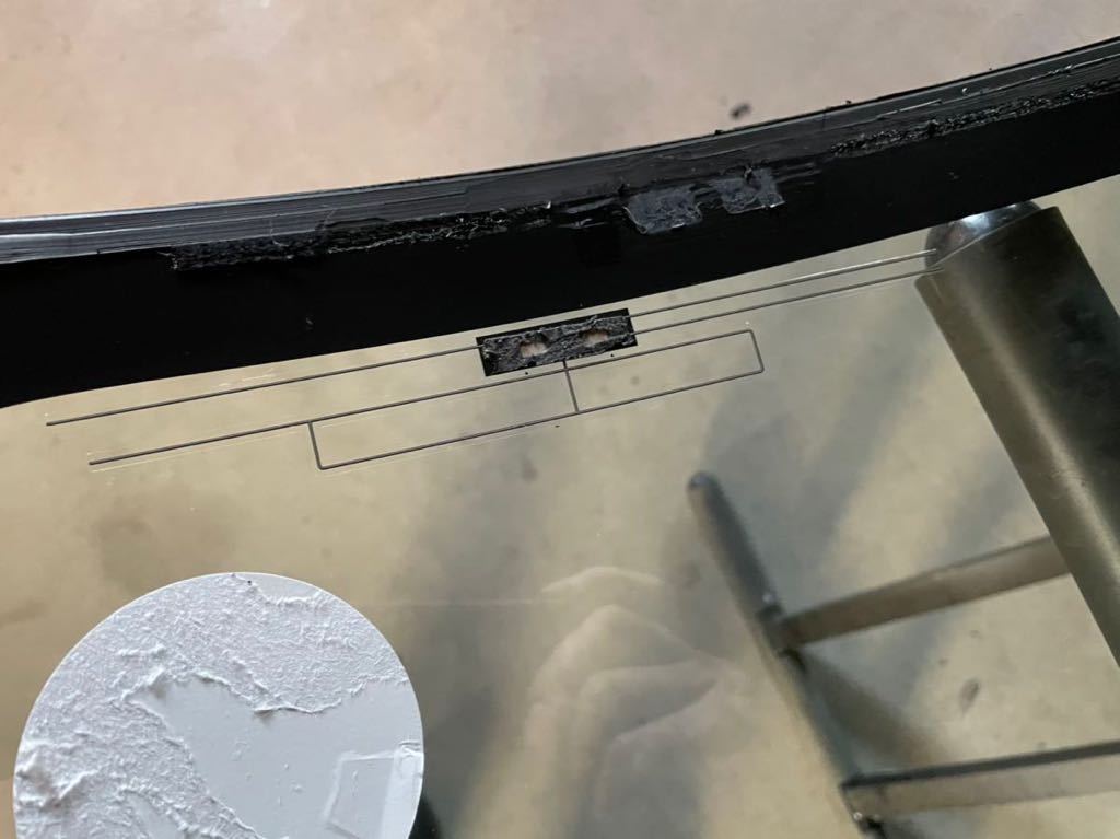 ムーヴ　キャンバス　LA800 LA810 フロントガラス　純正　中古　カメラブラケット　デアイサー　56101-B2521 フィルムアンテナ付き_7