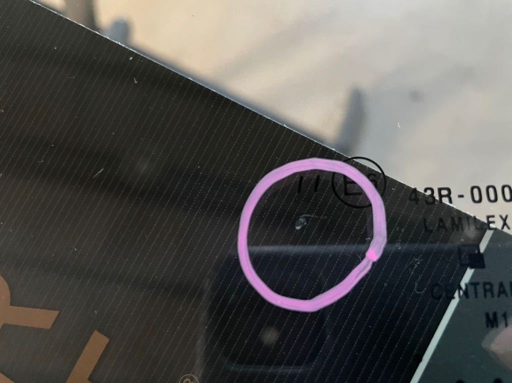 ムーヴ　キャンバス　LA800 LA810 フロントガラス　純正　中古　カメラブラケット　デアイサー　56101-B2521 フィルムアンテナ付き_8