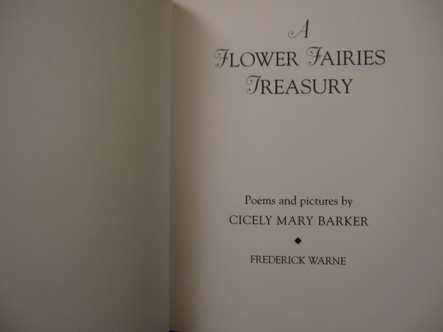 絶版 希少本 洋書 A FLOWER FAIRIES TREASURY / CICELY MARY BARKER
