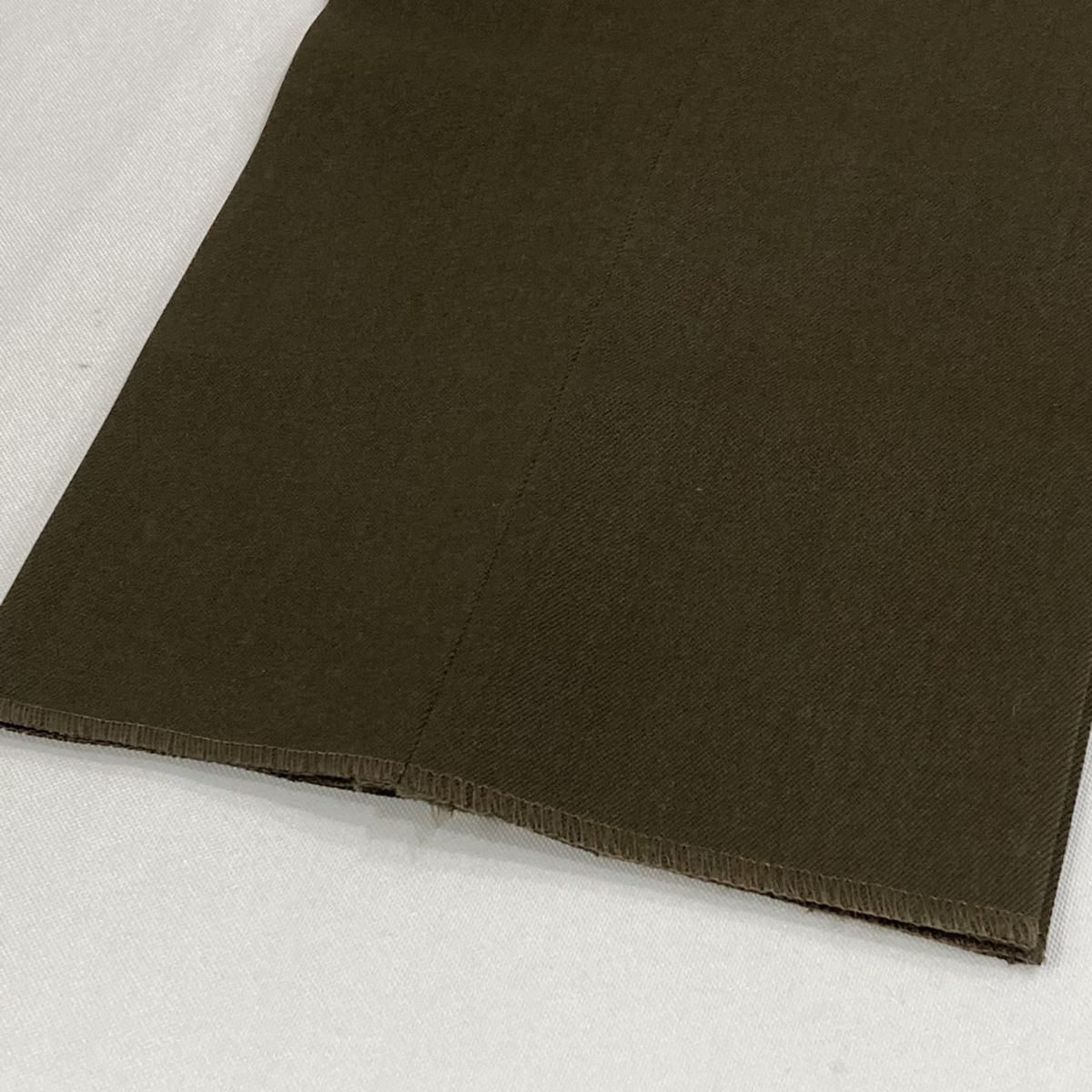 BEAMS F スラックス ウール EXCLUSIVE FABRIC パンツ 1プリーツ フレスコ メンズ サイドアジャスター グレー 2プリーツ スラックス（パンツ BEAMSPT01 作業着