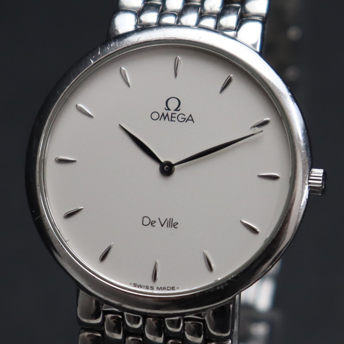 R4.1月OH済 電池新品 OMEGA DeVille オメガ デビル Ref.395.2378 cal 
