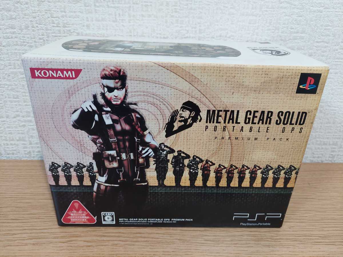 PSP-1000本体　METAL GEAR SOLID　PORTABLE OPS PREMIUM　PACK メタルギア　ソリッド　プレミアムパック PSP-1000 console camouflage Metal Gear PlayStation Portable system | eBay UK