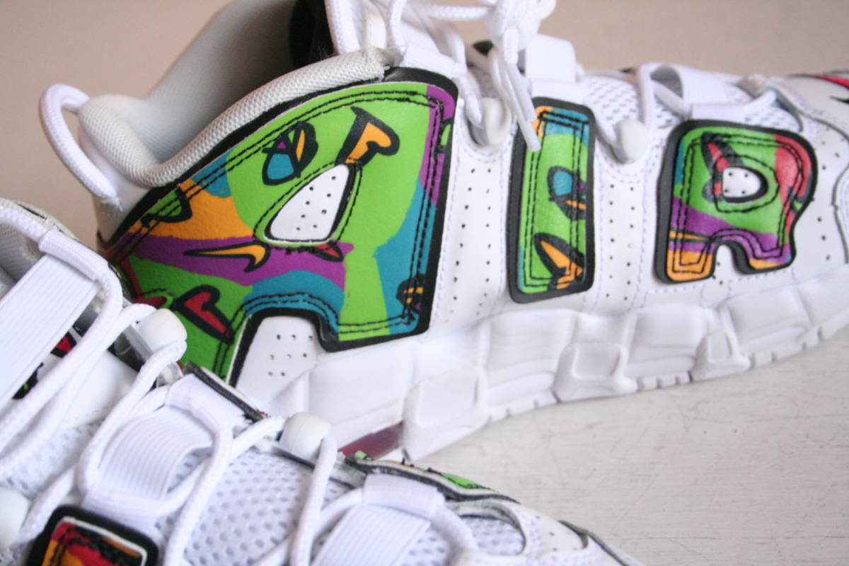 送料込み 23.5cm 正規品 Nike Air More Uptempo Peace, Love, Swoosh 