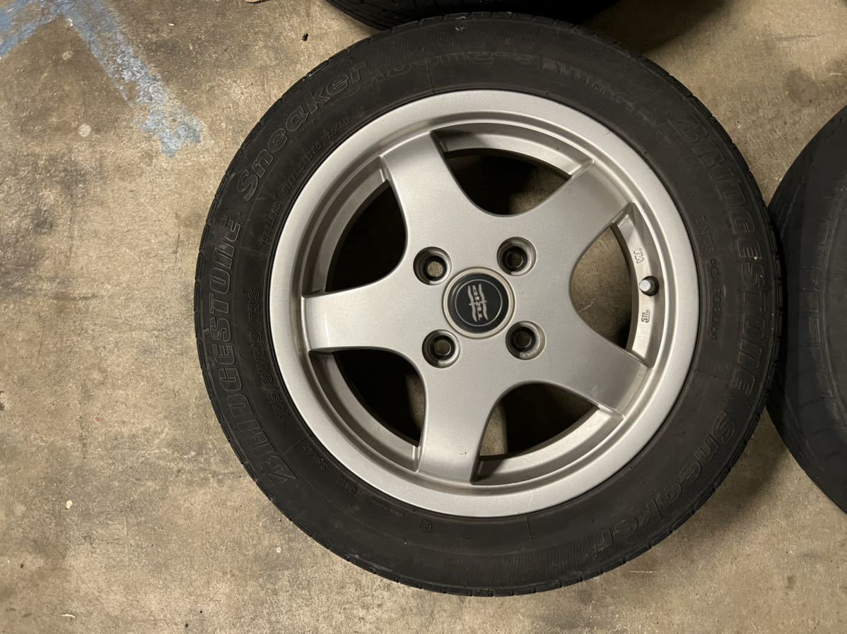 格安 美品 軽自動車 アルミ ホイール 5本スポーク 155/65R13 アルミホイール 中古 軽自動車用 純正 5穴 軽自動車用１４インチスタッドレスセット入庫です！