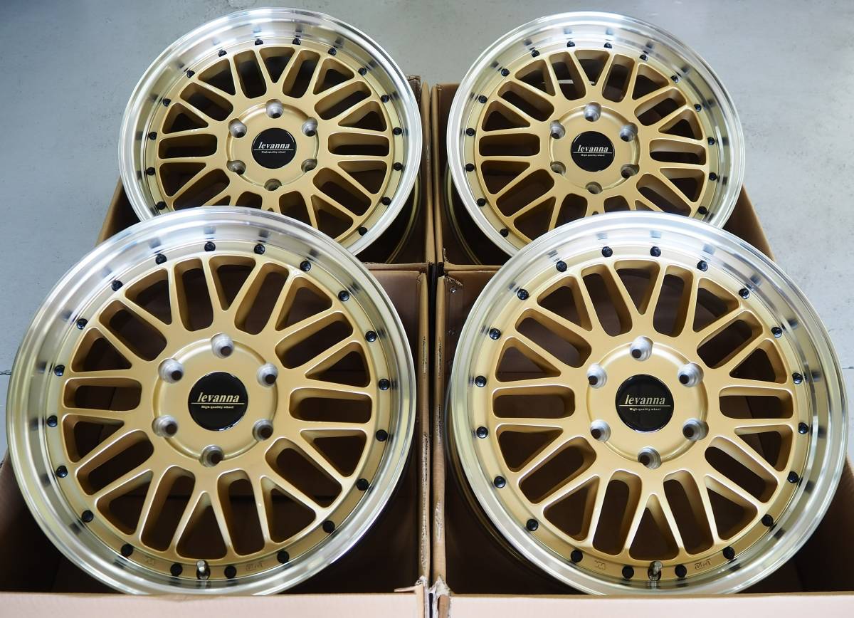 即納 深リム メッシュ levanna V10LTH 18inch 6H139.7 7.0J+38