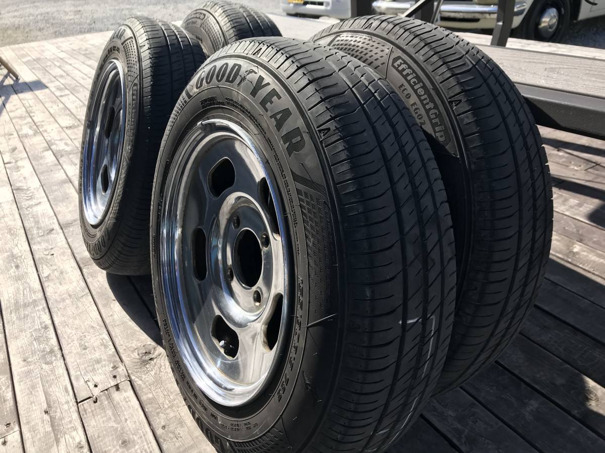 値下げしました 鉄チン ホイール 13インチ 旧車 ディッシュ風 当時物 