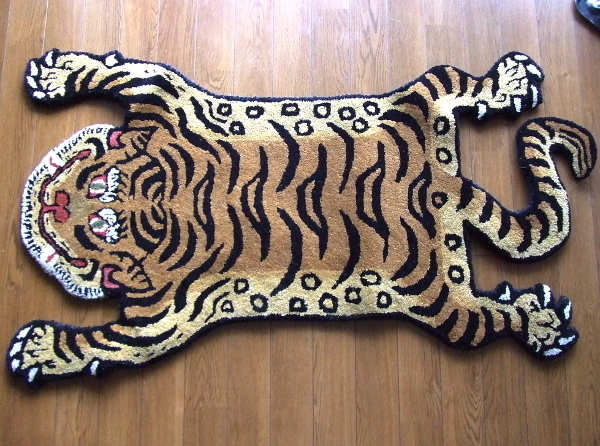 S/100cm☆新品定価\9,350円☆チベタンタイガーラグ Tibetan Tiger Rug 