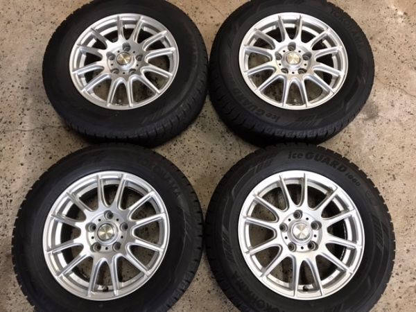中古 バリ山 2017年製造 ヨコハマ アイスガード6 iG60 195/65R15 +
