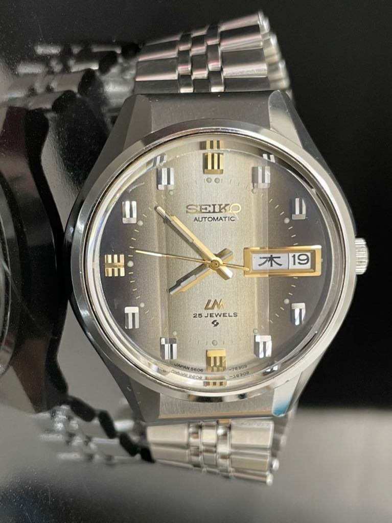 稼働品 SEIKO LM セイコー ロードマチック 25石 自動巻き 5606-7290 