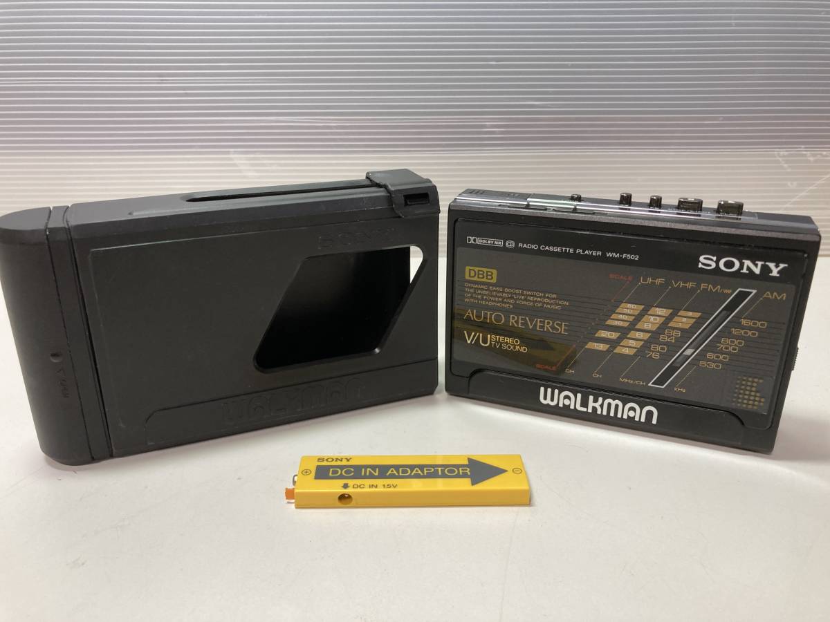 SONY WALKMAN WM-F502 中古（希少 SONY WALKMAN WM-F502 カセット 