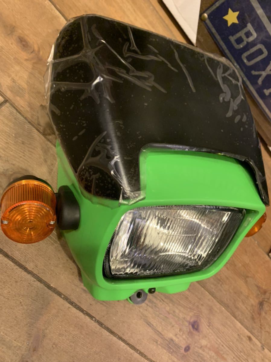KAWASAKI LX250E KLX250純正品 アッパーカウル ヘッドライト フロント