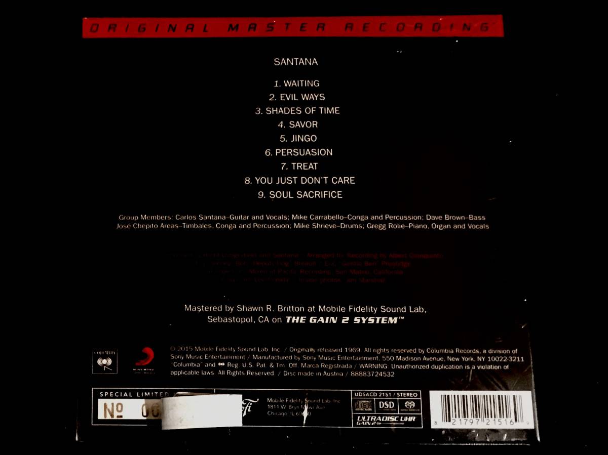 Santana - の落札 Japanese Yahoo!オークション 「mfsl cd」S (ロック